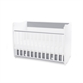 Bed DREAM NEW 60x120 white+stone grey /mattress base - level 2/
